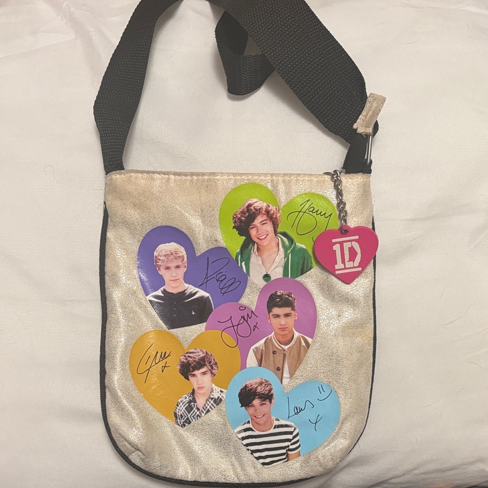 Gold One Direction Crossbody Bag